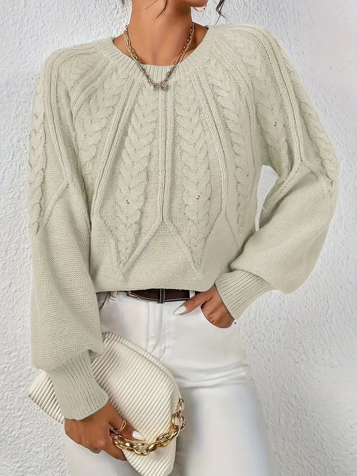 Özden - Pulover Elegant Cu Mâneci Lungi