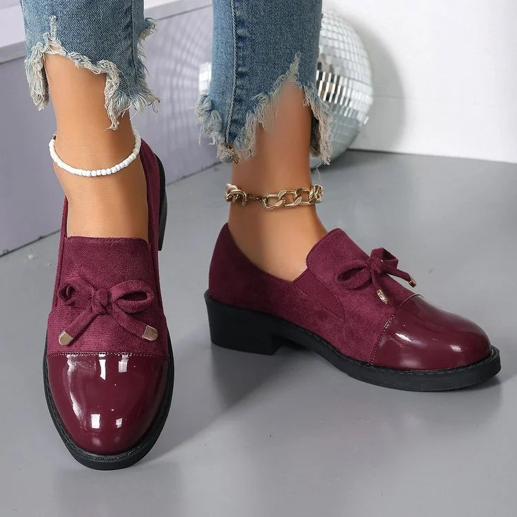 Azahra - Mocasini Eleganți Fără șireturi Cu Fundă