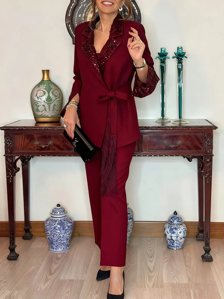 Nitzanit - Set Elegant Format Din Sacou și Pantaloni