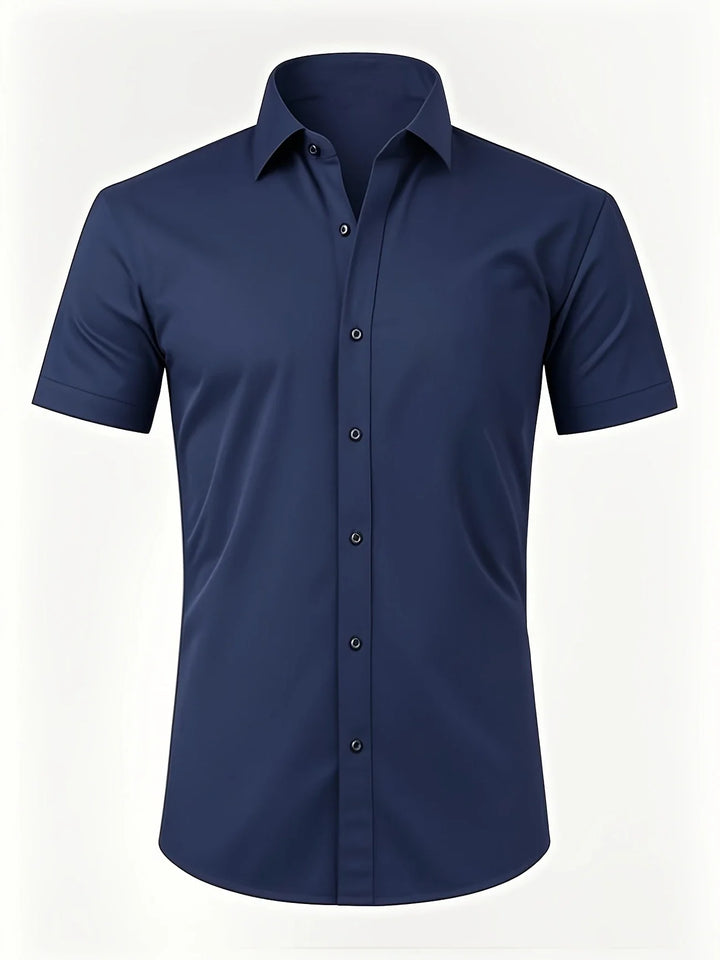 Ezra - Cămașă Elegantă Croială Slim Cu Nasturi