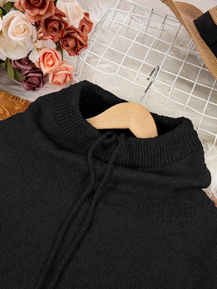 Natala - Pulover Tricotat Cu Buzunar Tip Cangur