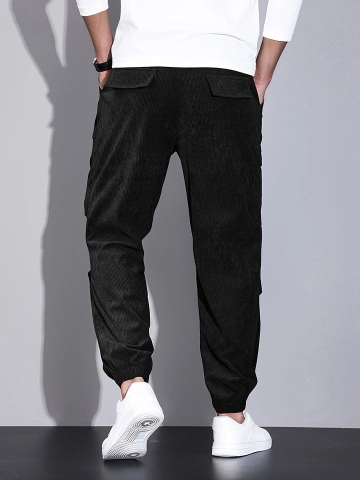 Blevin - Pantaloni Cargo Cu Multiplu Buzunare