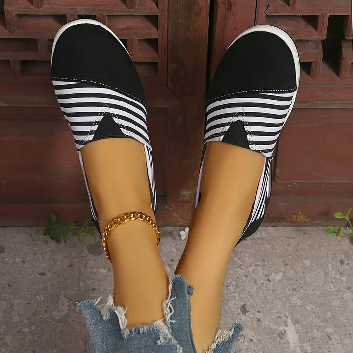Tasha - Adidași Ortopedici Confortabili Cu Dungi Fără șireturi