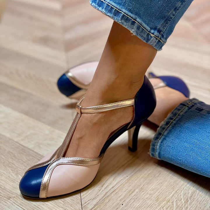 Laya – Pantofi Cu Toc Confortabili și Vârf Rotund