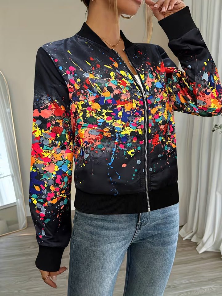 Riena – Jachetă Cu Imprimeu Tie-dye În Culori Vii
