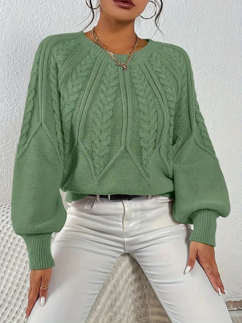 Özden - Pulover Elegant Cu Mâneci Lungi