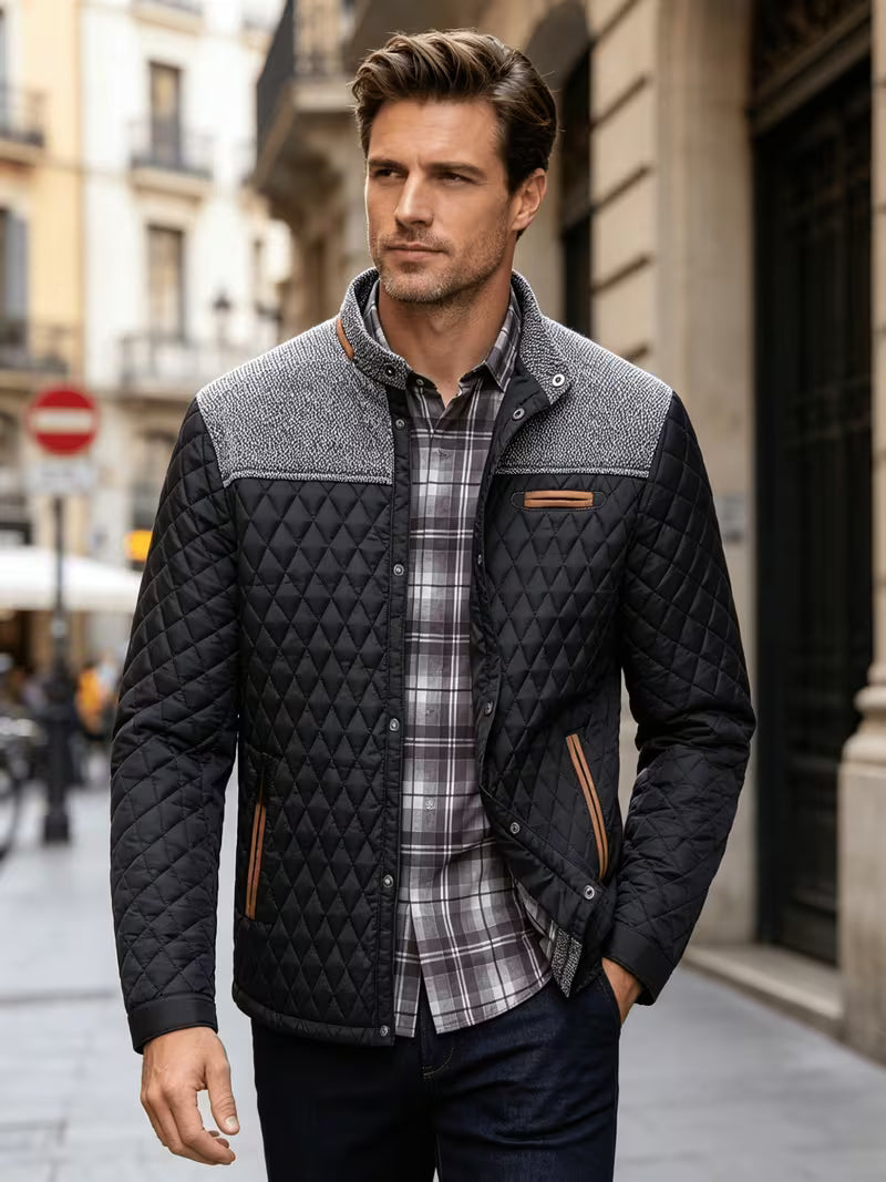 Stetson – Jachetă Matlasată Cu Patchwork Cu Diamante