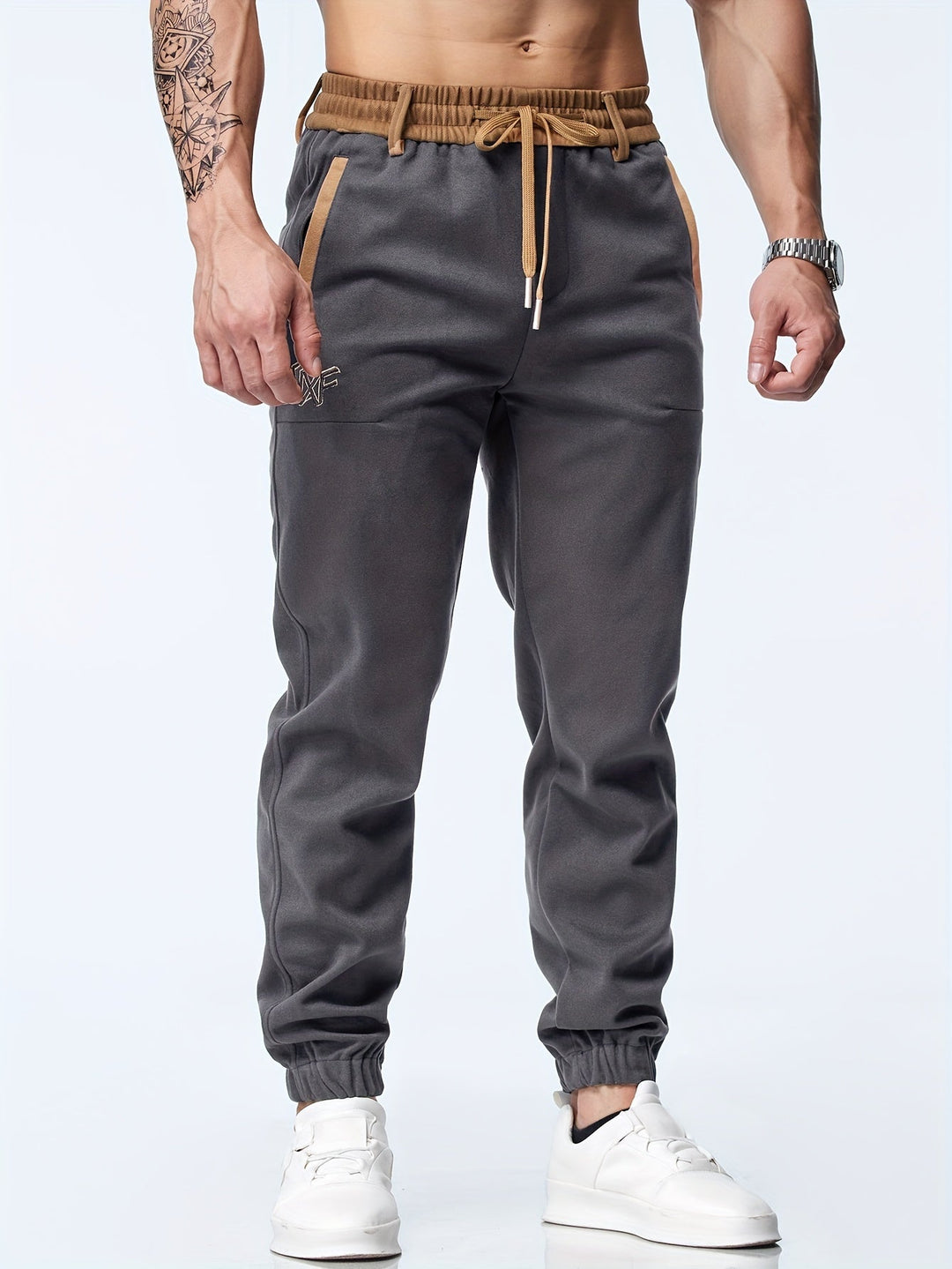 Timothy - Pantaloni Casual Până La Gleznă Cu Talie Elastică