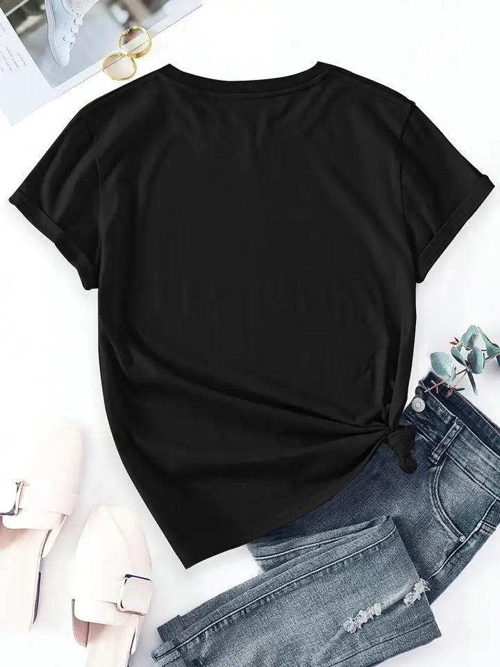 Aimilia - Tricou Cu Mâneci Scurte și Imprimeu Floral De O Eleganță Deosebită
