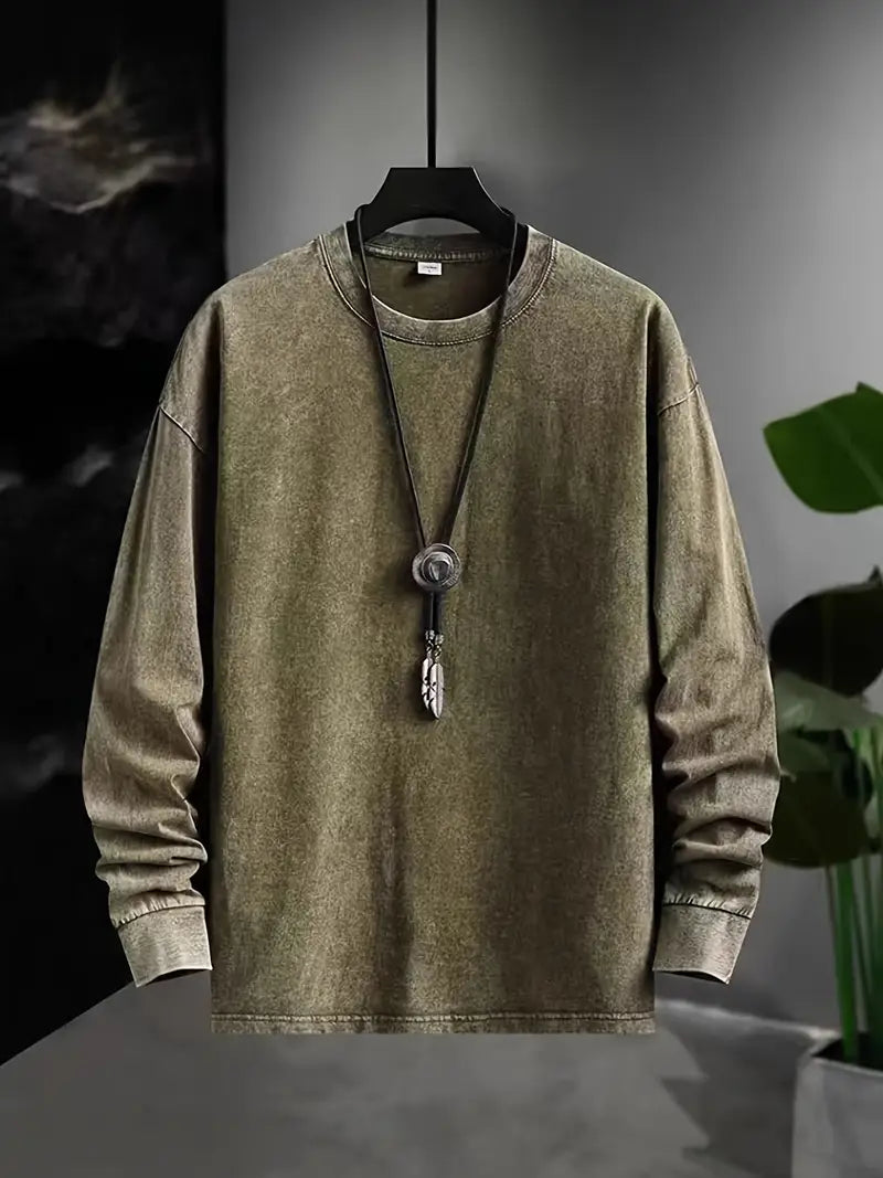 Alden - Cămașă Cu Mâneci Lungi, Inspirată Din Stilul Vintage