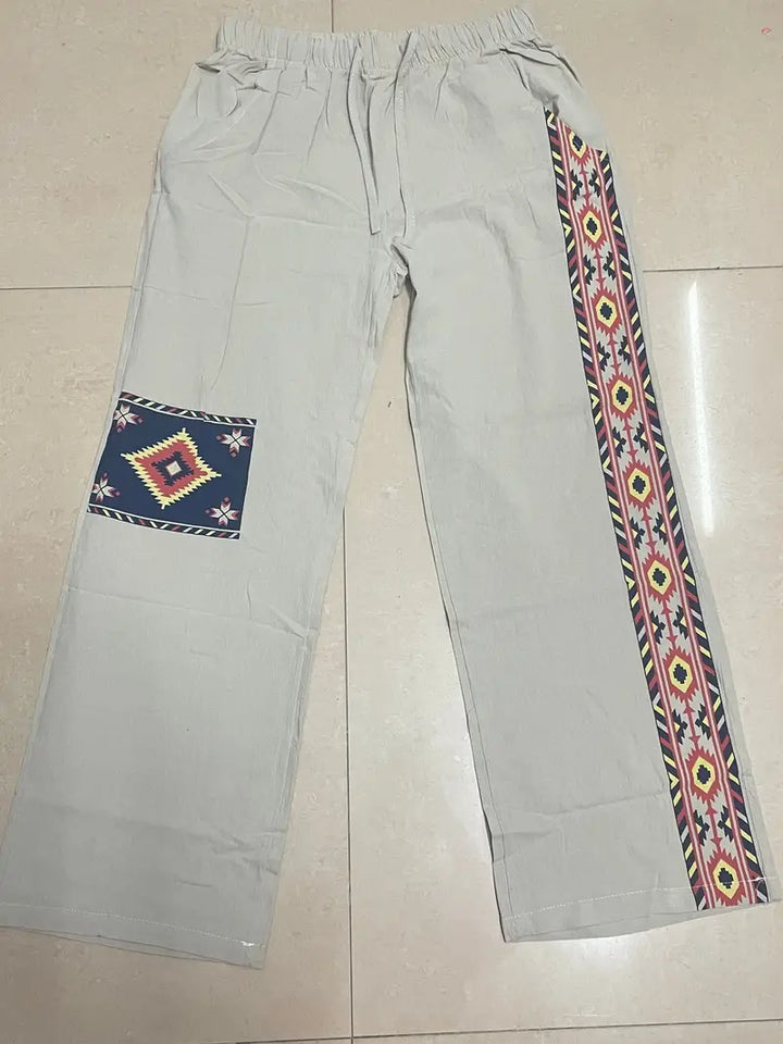 Daniil - Pantaloni In Stil Etnic Cu Buzunare