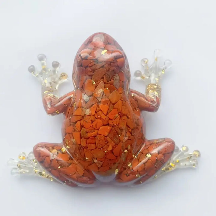 Frostone - Sculptură Din Cristal în Formă de Broască Pentru Decorarea Casei