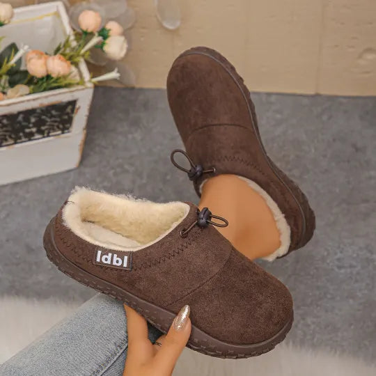 Damilya - Pantofi Fără Șireturi Din Imitație De Piele De Căprioară Căptușiți Cu Fleece
