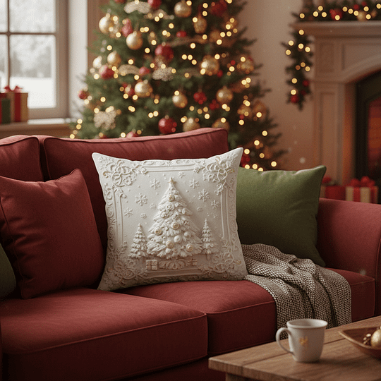 CozyFest - Husă De Pernă cu Tematică de Crăciun Pentru Decorarea Casei