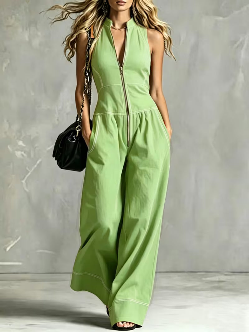 Bryana – Salopetă Din Patchwork cu Dungi
