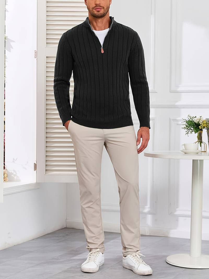 Yedidya - Pulover Casual cu Mâneci Lungi Din Tricot