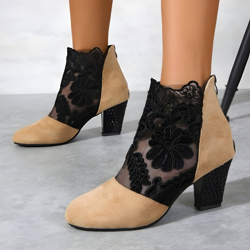 Elizaveta - Pantofi Ortopedici Cu Model Floral
