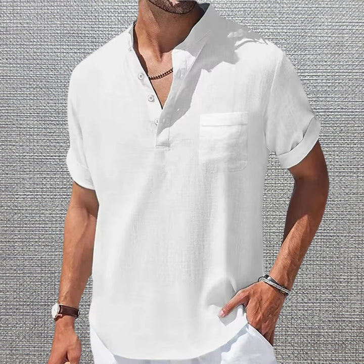 Anthony - Tricou Elegant Cu Mâneci Scurte și Buzunar