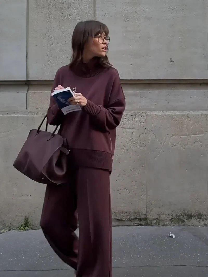 Nogaelle - Set Elegant de Hanorace cu Croi Lejer
