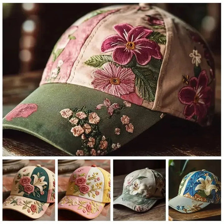 Virinia - Șapcă Cu Broderie Florală
