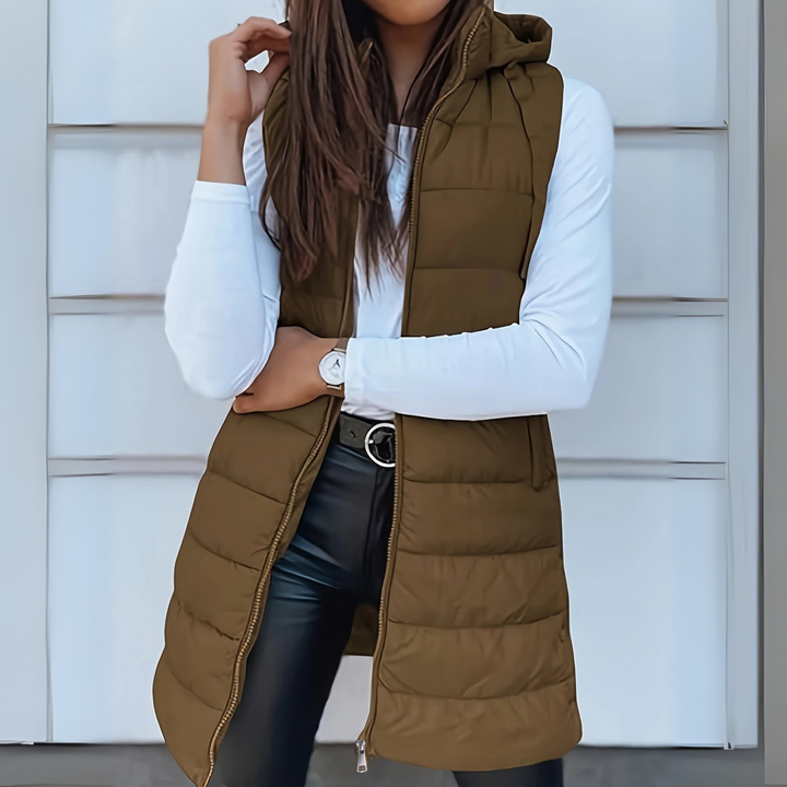 Maurina - Casual Fără Mâneci Lung Puffer Vestă