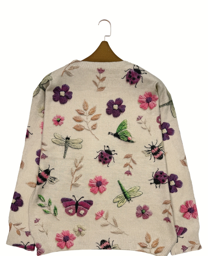 Lesa - Pulover Cu Imprimeu Floral Și Cu Insecte