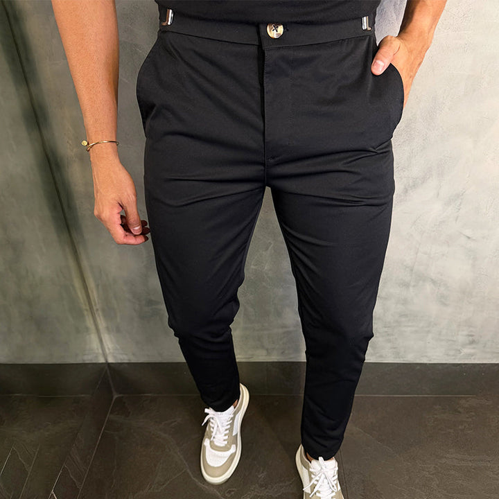 Matan - Pantaloni Clasici Slim Fit Elastici