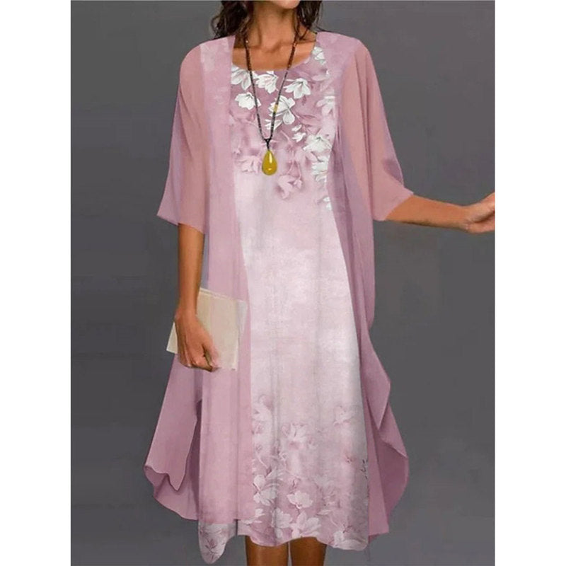 Venolia - Rochie Din Două Piese Cu Imprimeu Floral