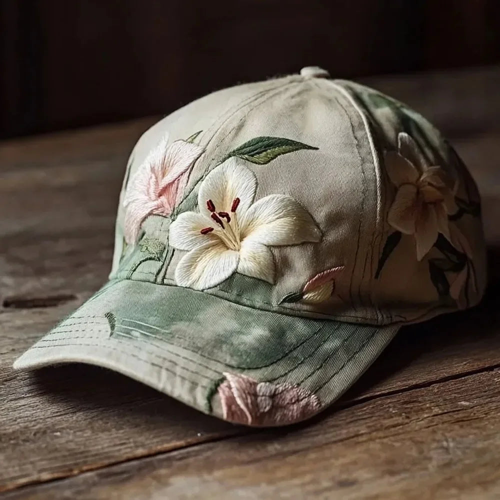 Virinia - Șapcă Cu Broderie Florală