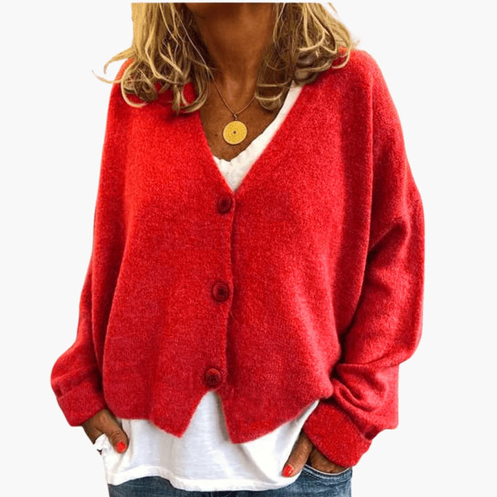 Gwen - Cardigan Din Tricot Cu Mâneci Lungi