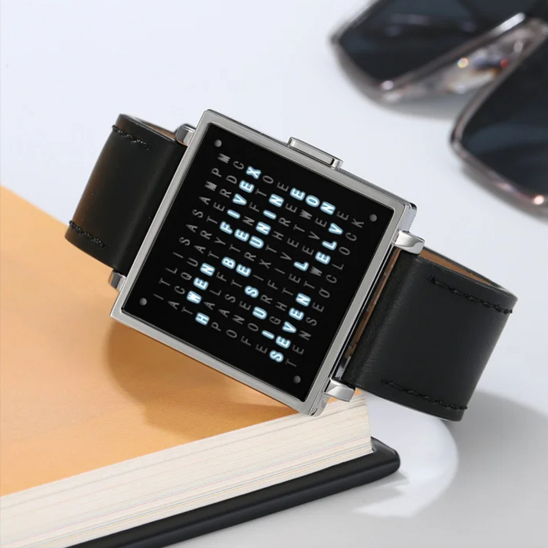 WordTime - Ceas Cu Afișaj Digital Matrix
