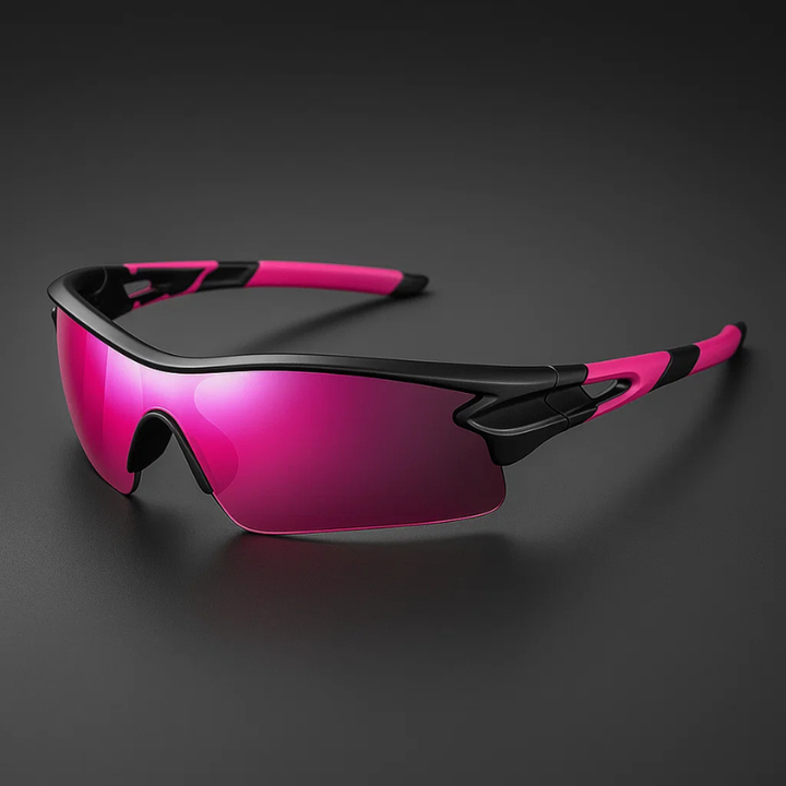 VeloShade – Ochelari de Soare Sportivi de Ciclism cu Lentile Oglindite și Ramă învelitoare