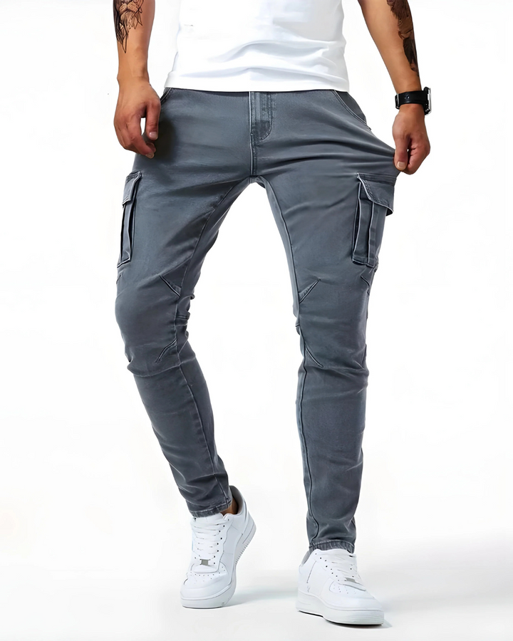 Gusman - Pantaloni Cargo Elastici