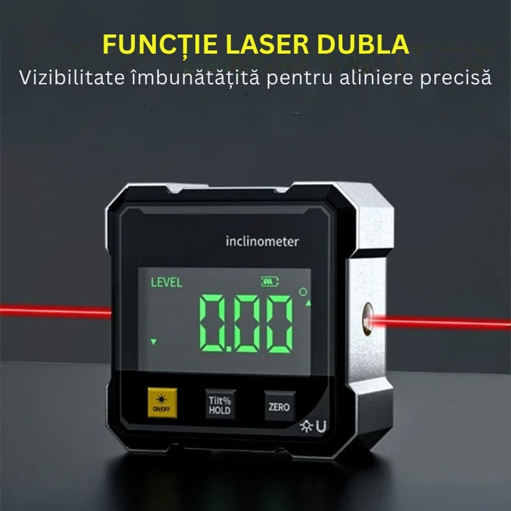 MagPro - 4 Laturi Magnetic Raportor Digitală Cu Laser
