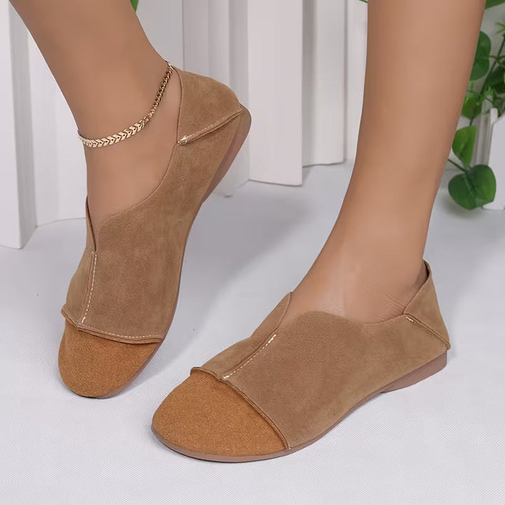 Bethan – Pantofi Fără Toc cu Vârf Pătrat Flexibili și Pliabili