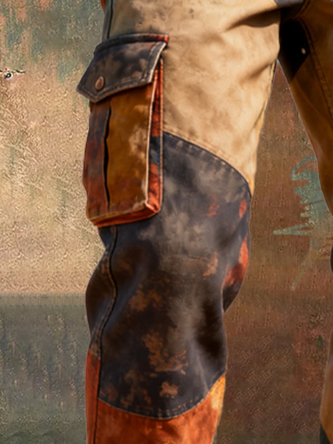 Santner - Pantaloni De Lucru Retro Cu Buzunare Colorate