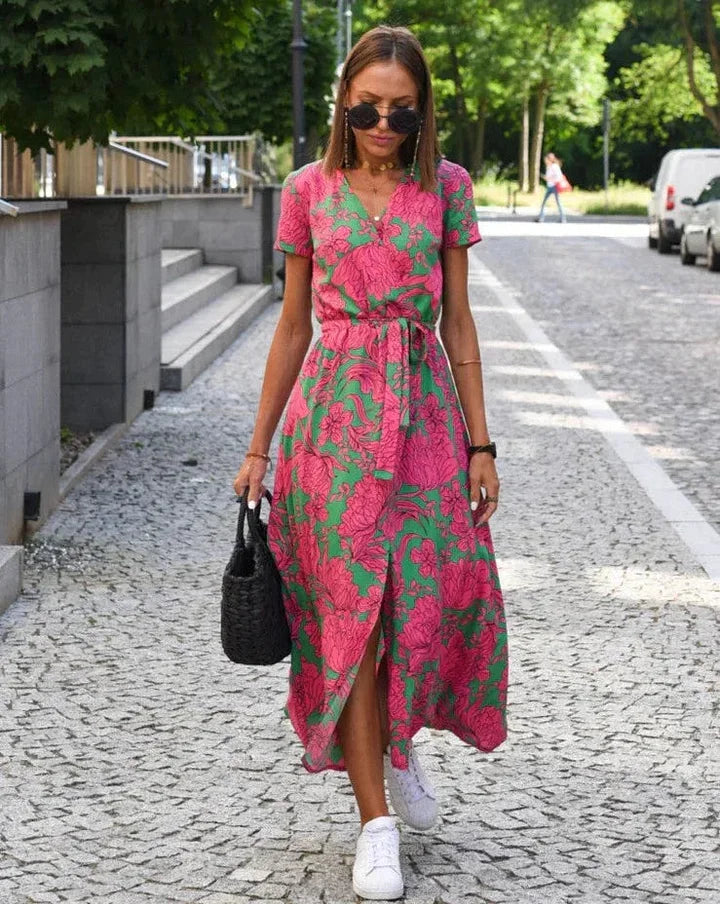 Theresita - Rochie De Vară Cu Flori