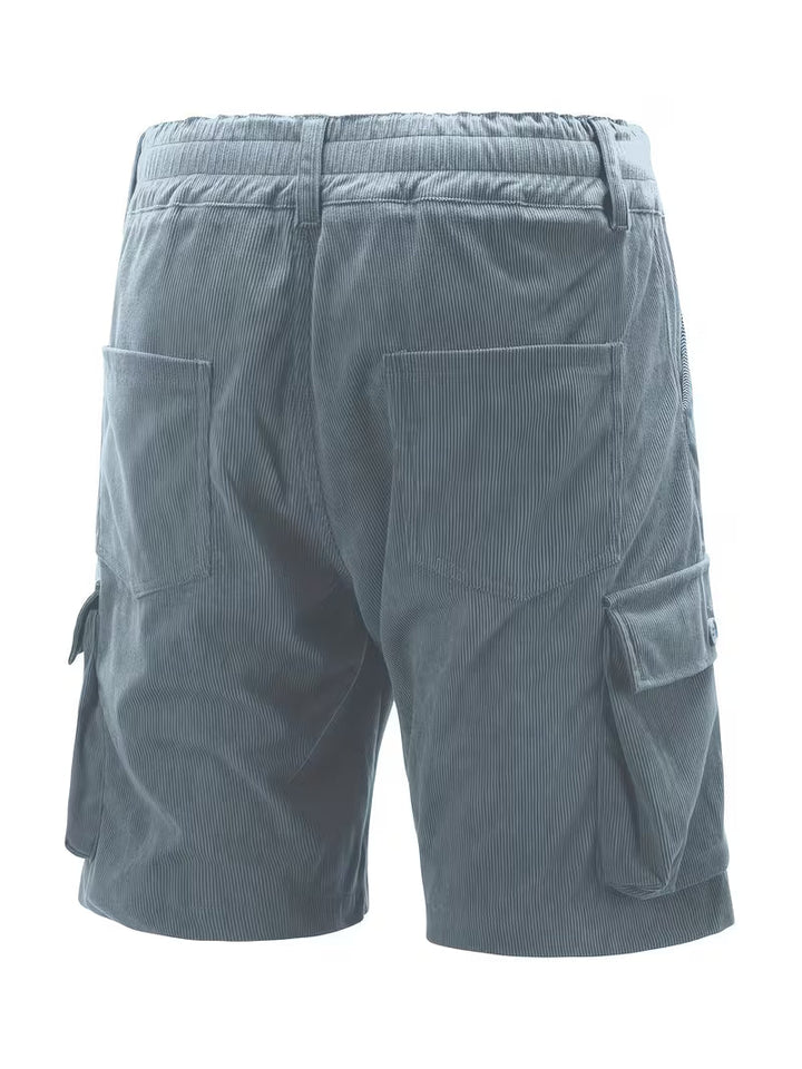 Jorit - Pantaloni Scurți Marfă Din Velur Cu Tesătură 3D