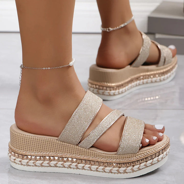 Oksana - Sandale Confortabile Cu Toc înalt