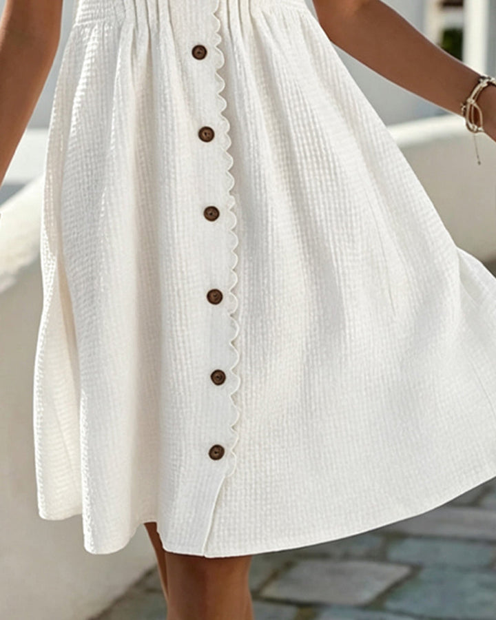 Deneke – Rochie cu Mâneci Balon și Dantelă patchwork