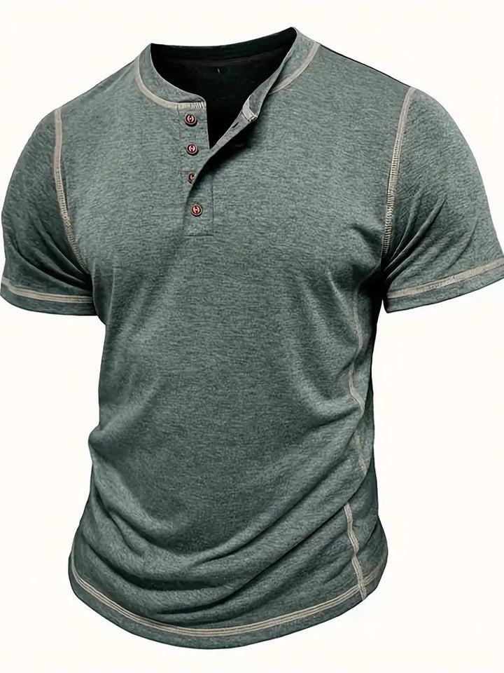 Orazio - Tricou Cu Mâneci Scurte și Nasturi