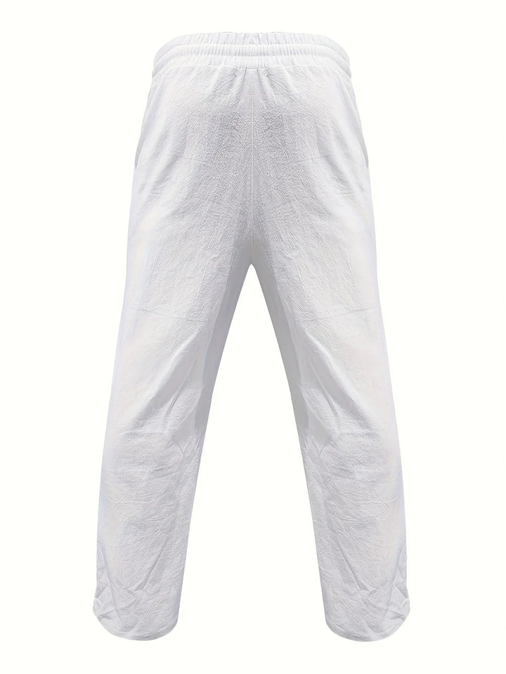 Beslan - Pantaloni Eleganți Cu Croi Drept Si Nasturi Aurii