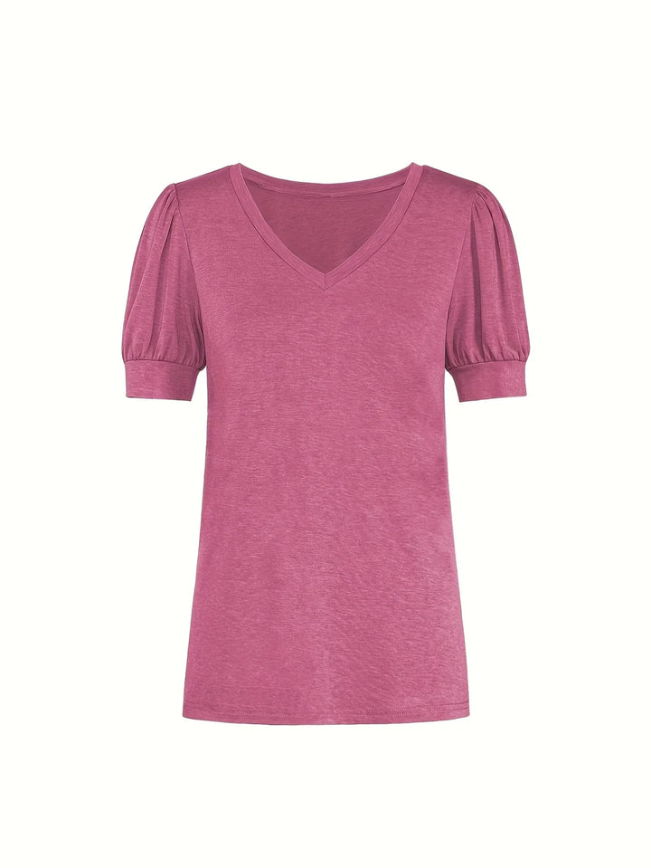 Kizzy - Tricou Cu Mâneci Scurte Si Petale Respirabile