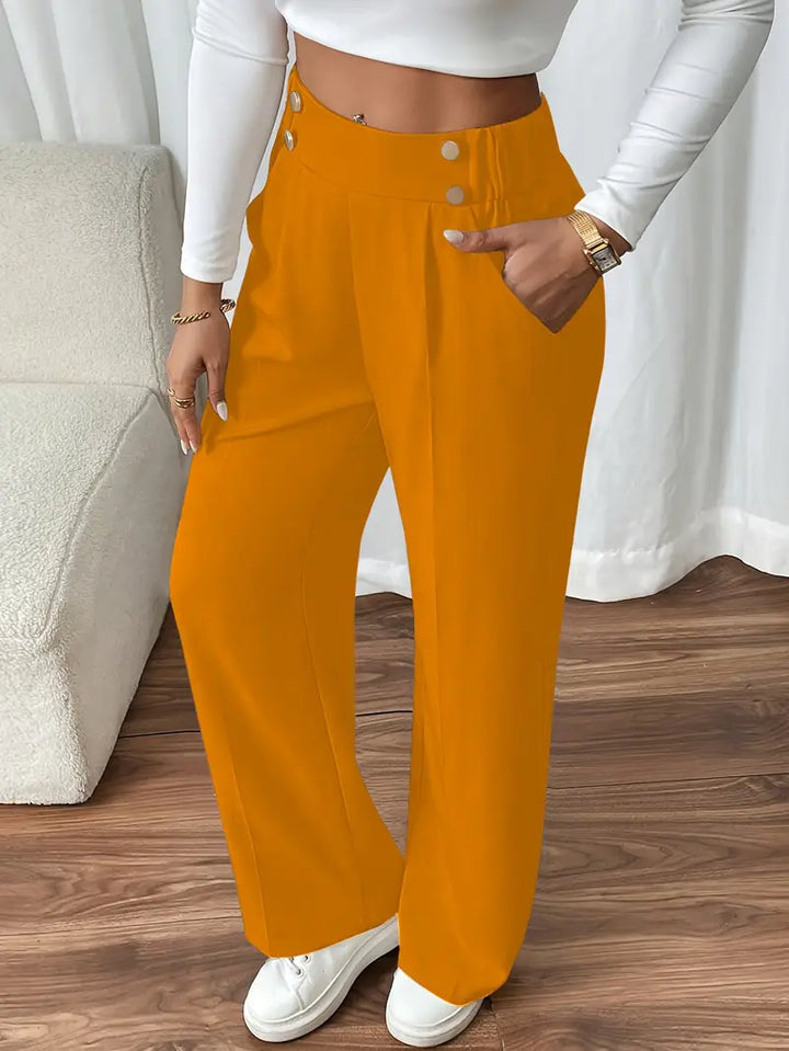 Orvella - Pantaloni Confortabili Largi Cu Buzunare