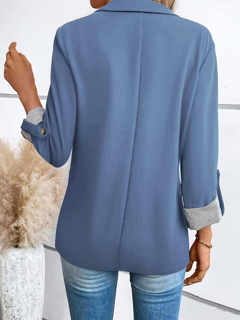 Galiah - Blazer Elegant cu Două rânduri De Nasturi și Guler cu Rever