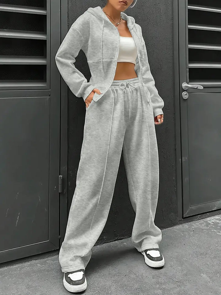Nanci - Set Casual Cu Două Piese Cu Mâneci Lungi