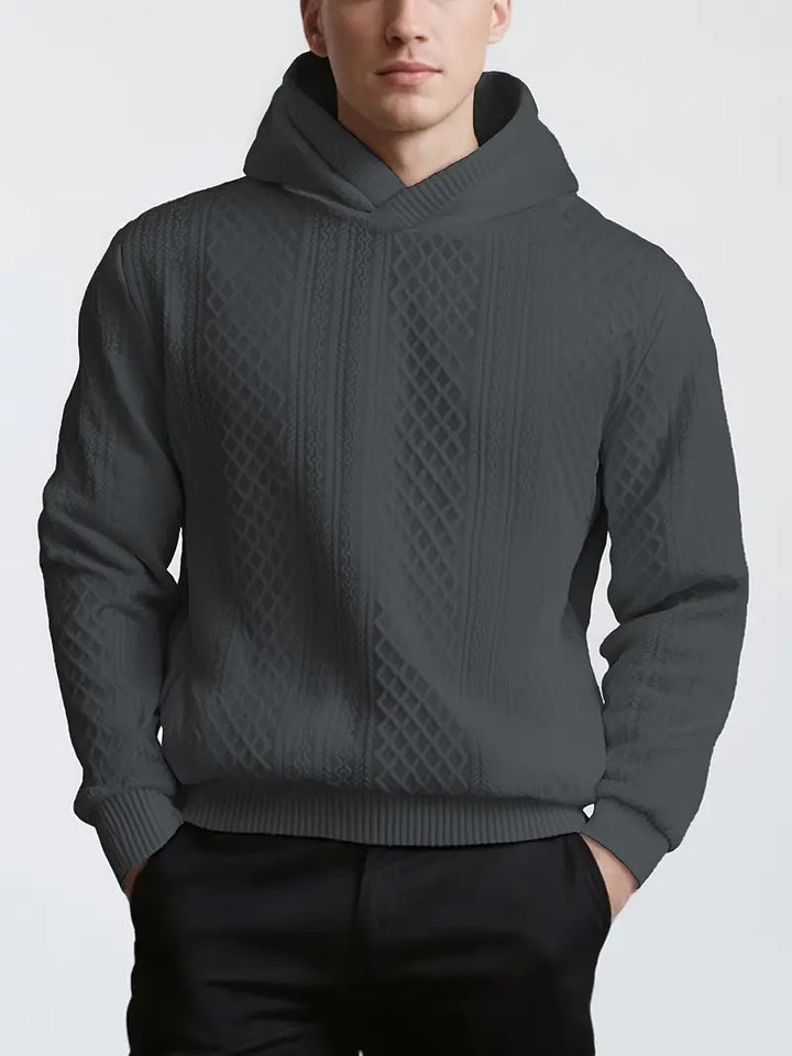 Karah - Hanorac Cu Mâneci Lungi Tricotat și Glugă