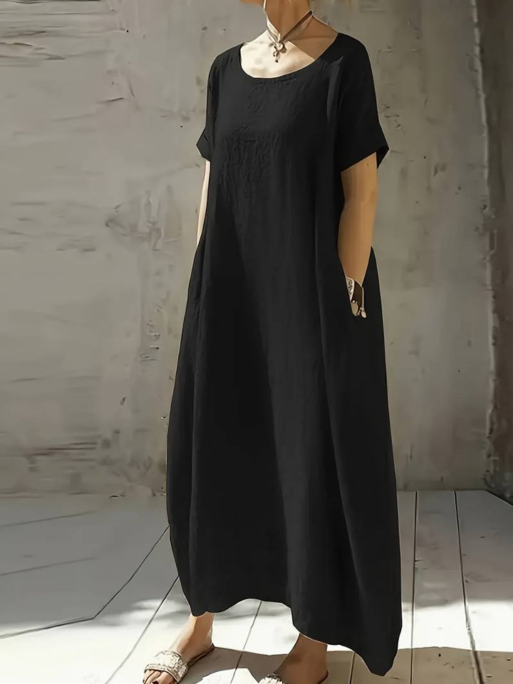 Anuradhi - Rochie lungă Casual cu Mâneci largi