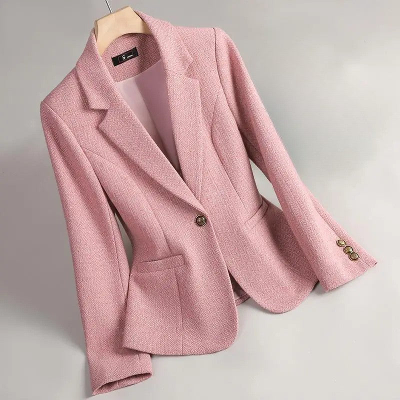 Cesira - Blazer Din Tweed Cu Modelul în Zig Zag