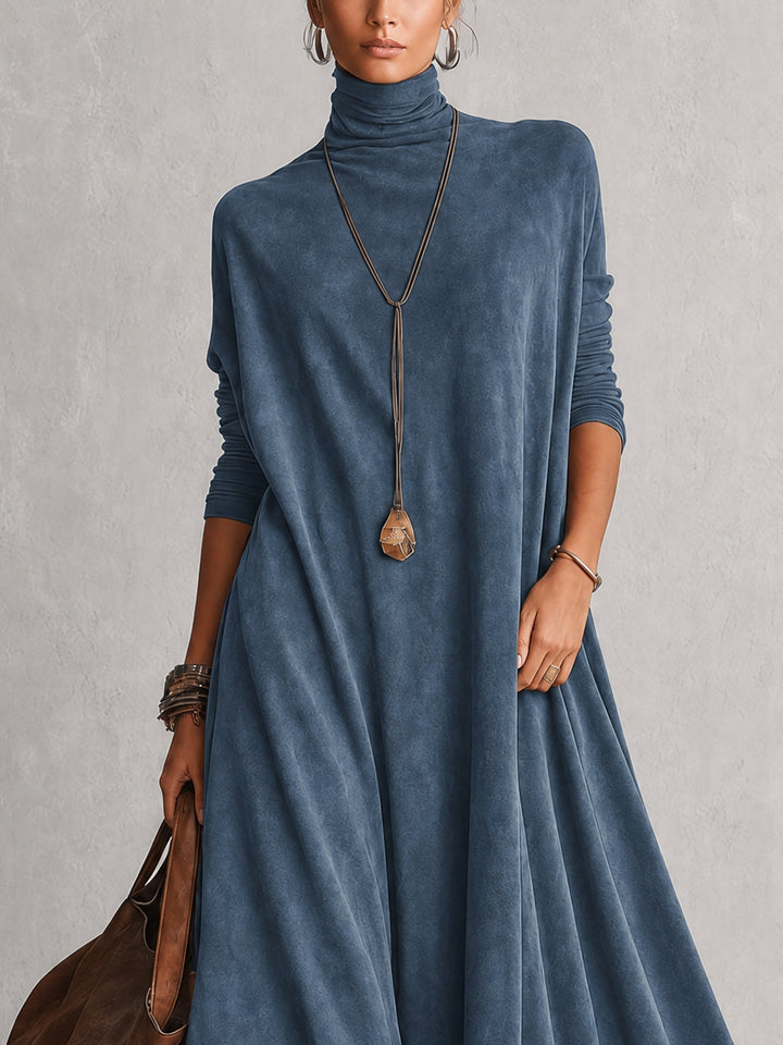 Albria - Rochie Maxi cu Mâneci Lungi în Stil Vintage